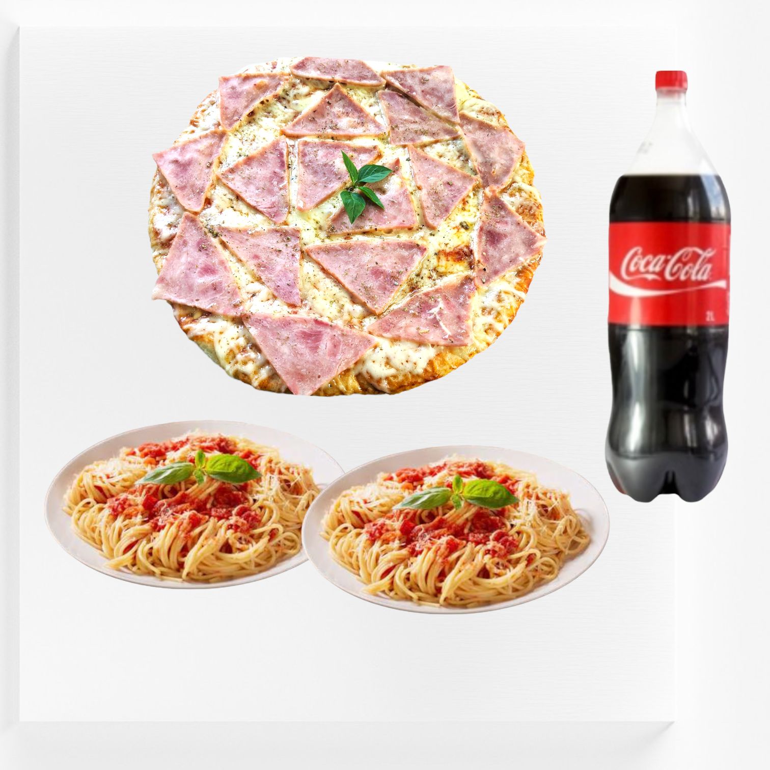 Oferta Espagueti y Pizza (3 personas )