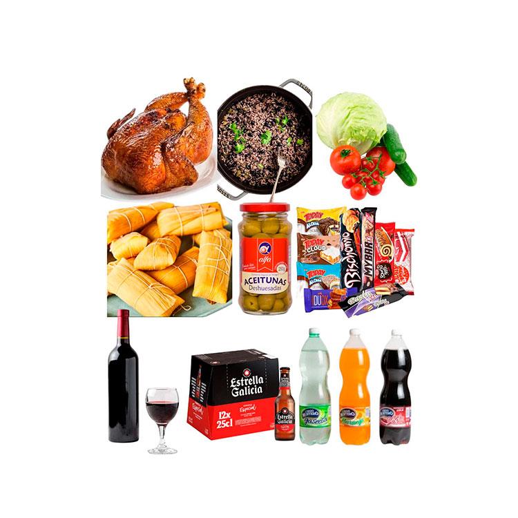 Pollo entero asado relleno 8 personas