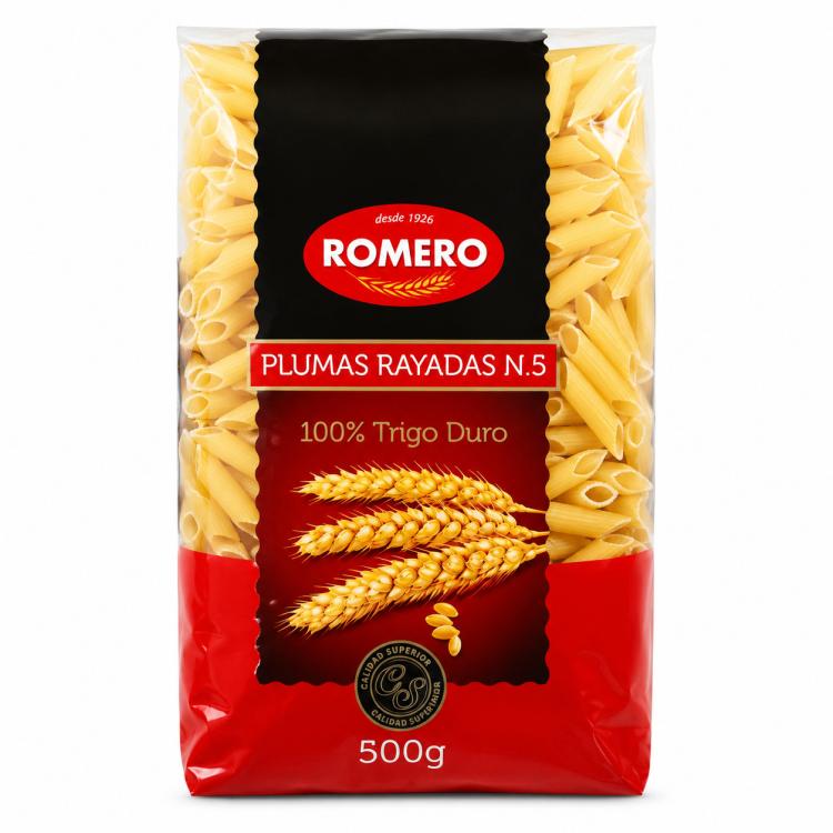 Pasta romero macarron pluma 500 g